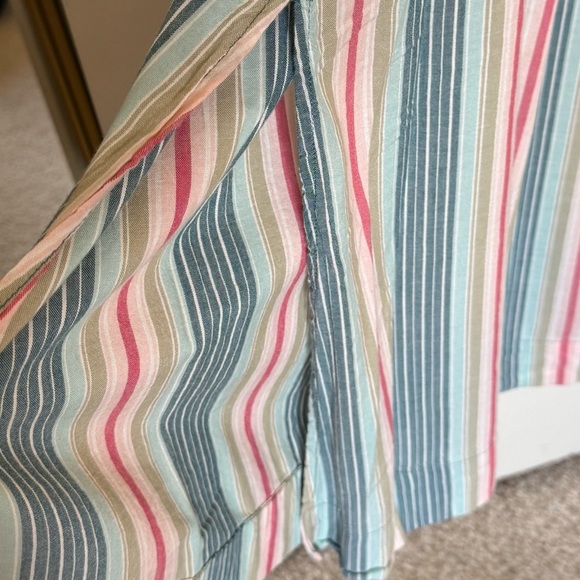 NWT Old Navy Stripe Maxi with Slit, Pockets, and Adjustable Straps in Size Med - Picture 3 of 7